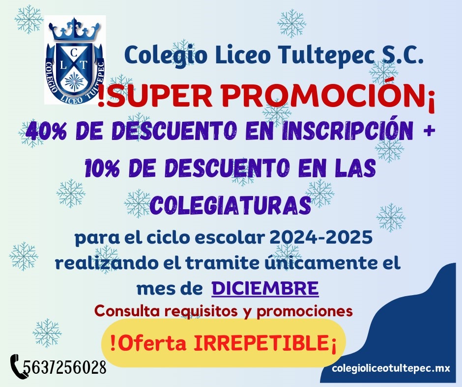 Promoción Colegio Liceo Tultepec